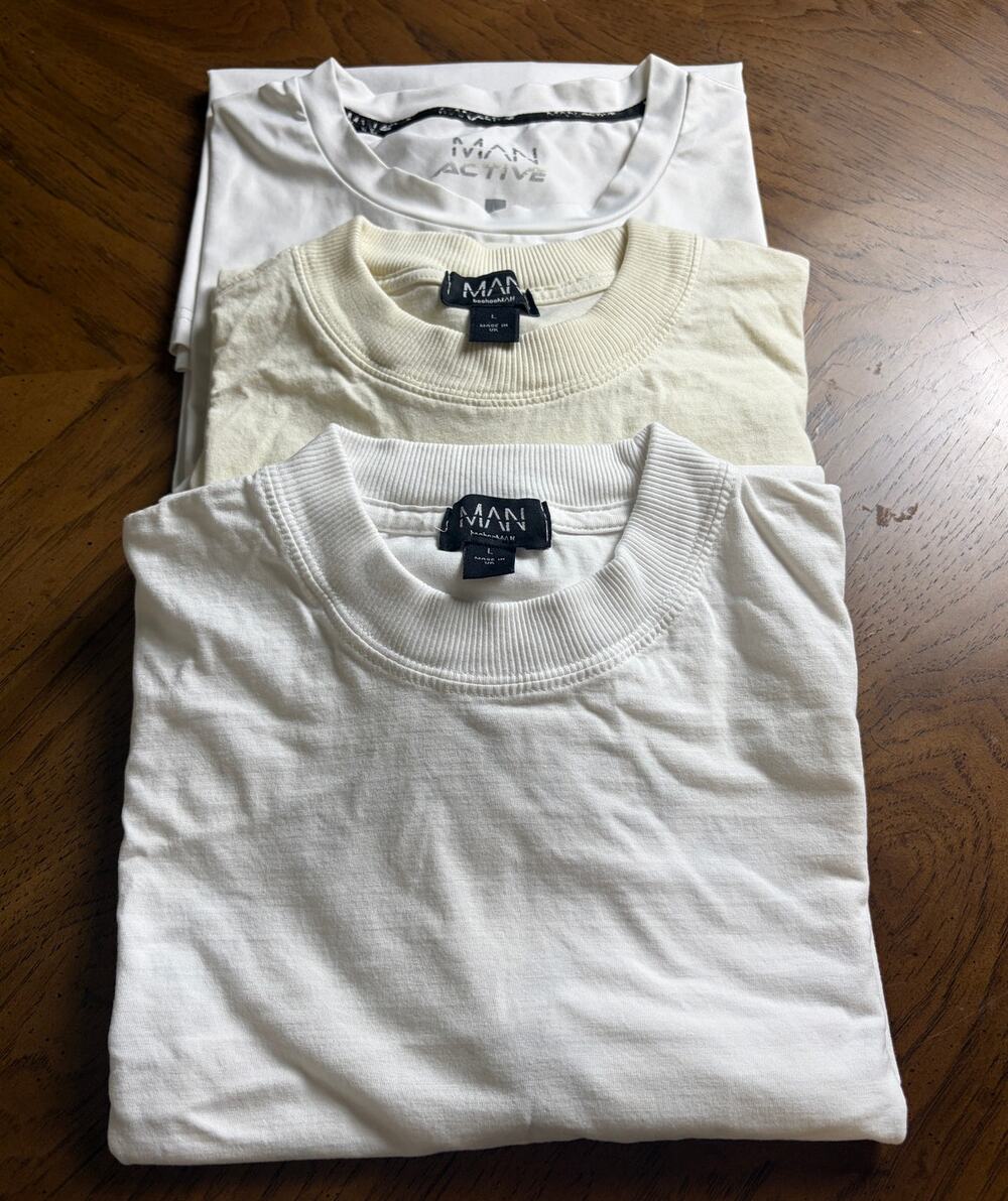 boohooMAN Gym T-Shirt Lot Men L Graphic Athletic Tee Bundle Bodybuilding Cross